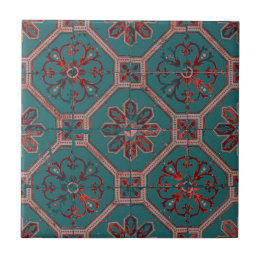 Carreau Riche Turquoise Vintage restauré Carrelage Design