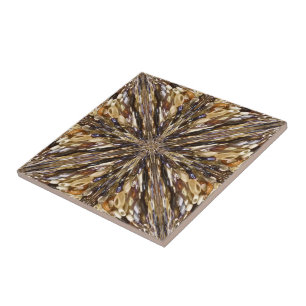 Carreau Richesse Des Perles De Semence Motif Abstrait