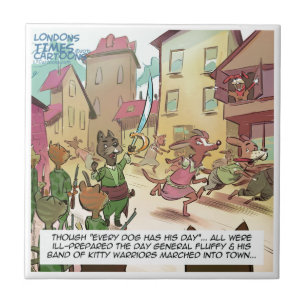 Carreau Rick London Dessins Animés Chats Contre Chiens Drô