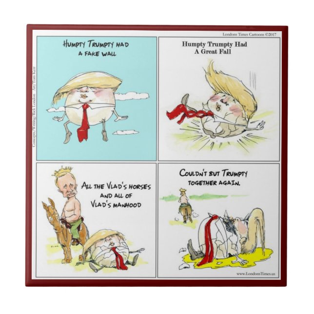 Carreau Rick London "Trumpty Dumpty" Drôle Carrelage en cé (Devant)