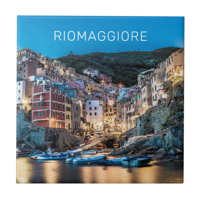 Carreau Riomaggiore Cinque Terre La Spezia Italie Panorama (Devant)