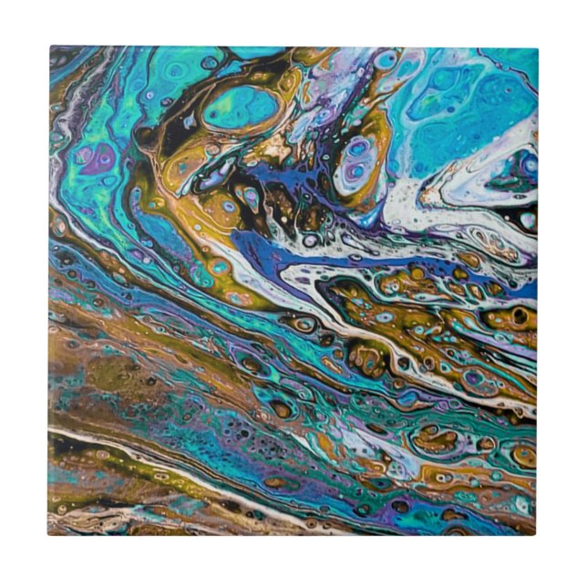 Carreau River Beach, eau et pierres abstrait (Devant)