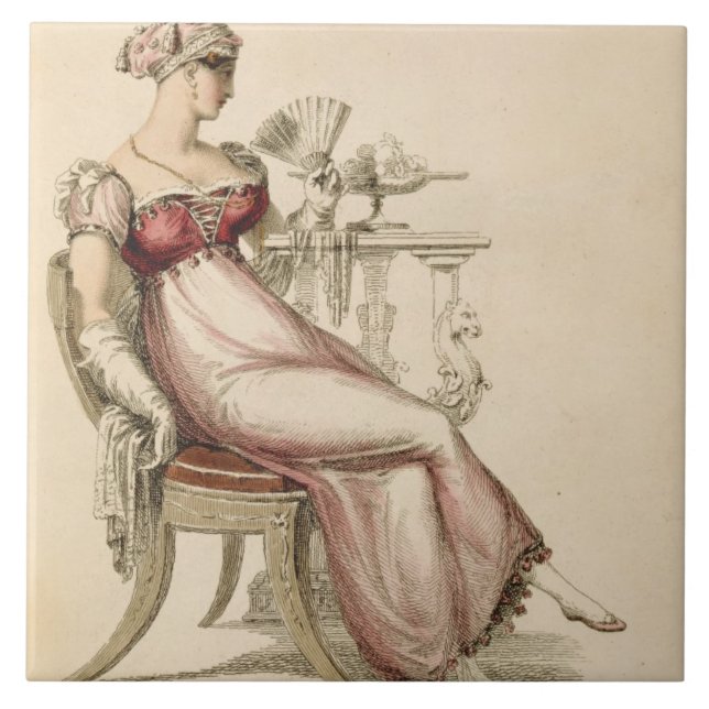 Carreau Robe de soirée ou robe de boule, plat de mode (Devant)