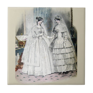 Carreau Robe Mariage victorienne deux femmes