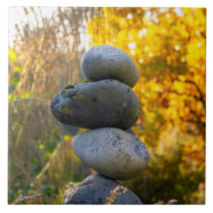 Carreau Rock Cairn Zen Garden Carrelage décoratif