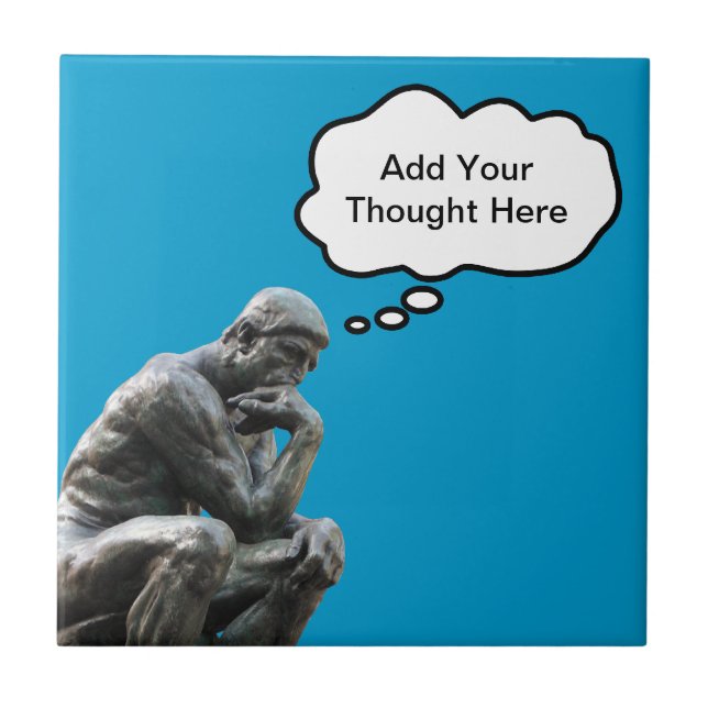 Carreau Rodin's Thinker (Devant)