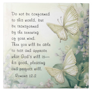 Carreau Romains 12:2 Ne se conforment pas à cette Bible Mo