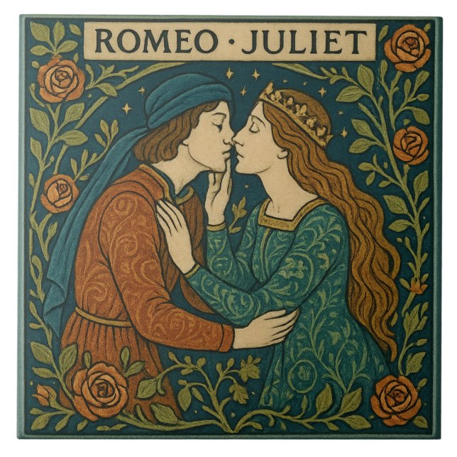 Carreau Roméo Et Juliette - Arts Et Artisanat Carrelage Cé (Devant)