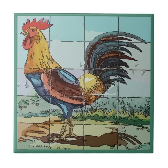 Carreau Rooster Carrelage murale (Devant)