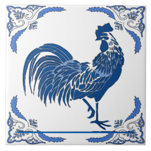 Carreau Rooster, Dutch Delft Look