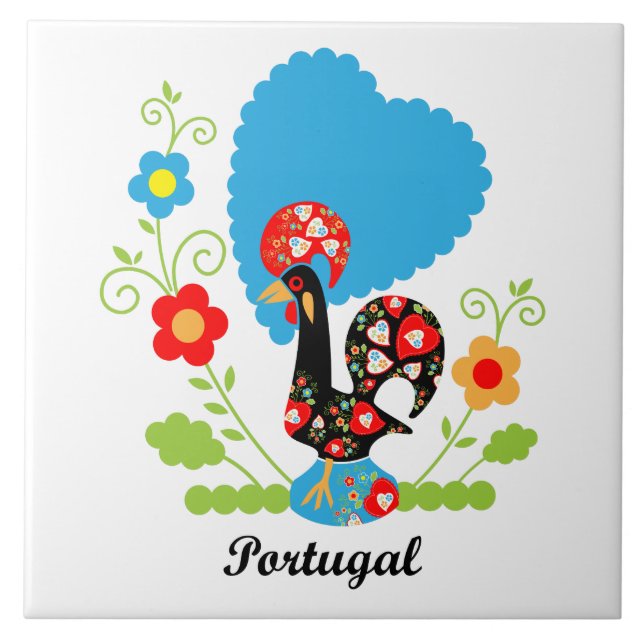 Carreau Rooster portugais (Devant)