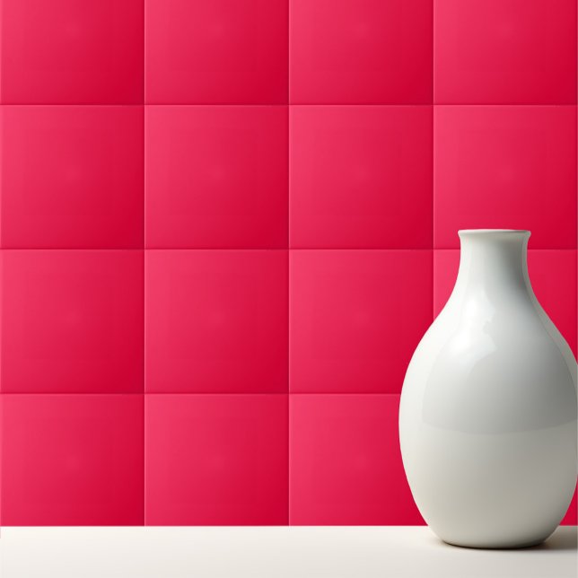 Carreau Rose américain solide rouge (Créateur téléchargé)