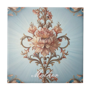 Carreau Rose baroque