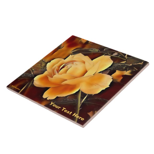 Carreau Rose de flamme (Côté)