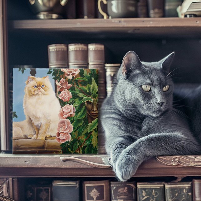 Carreau Rose du chat persan (Créateur téléchargé)