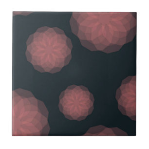 Carreau Rose, géométrique, cool, abstraction fleur tendanc