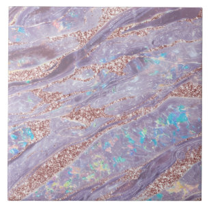 Carreau Rose Opal Marbre Classé Lavande or Parties scintil