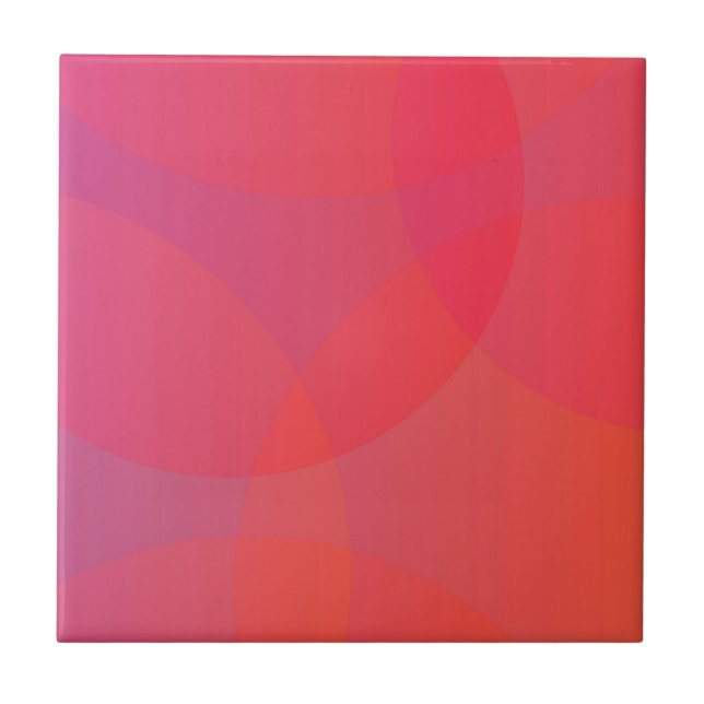 Carreau rose, orange, moderne, simple, cool, art tendance (Devant)