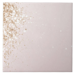Carreau Rose pastel avec parties scintillant gauche
