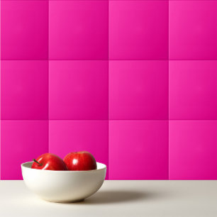 Carreau Rose perse solide rose profond
