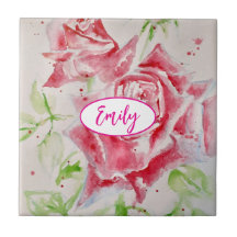 Rose rose Rose Aquarelle Fleur Floral art