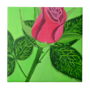 Carreau Rose rouge