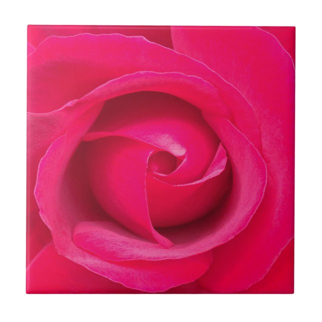 Carreau Rose rouge romantique (Devant)
