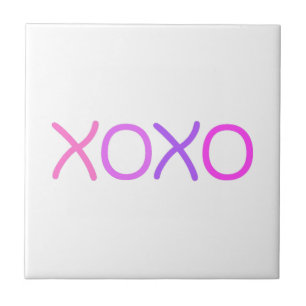 Carreau Rose, violet et lavande Xoxo charmant
