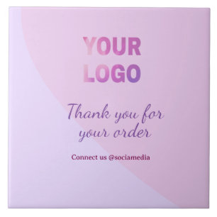 Carreau Rose violet votre logo connectez-vous avec nous su