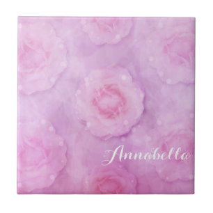 Carreau Roses aquarelle