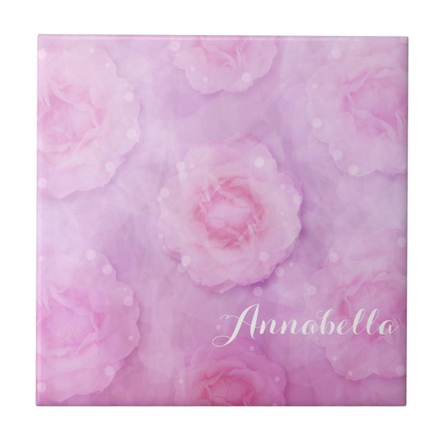 Carreau Roses aquarelle (Devant)