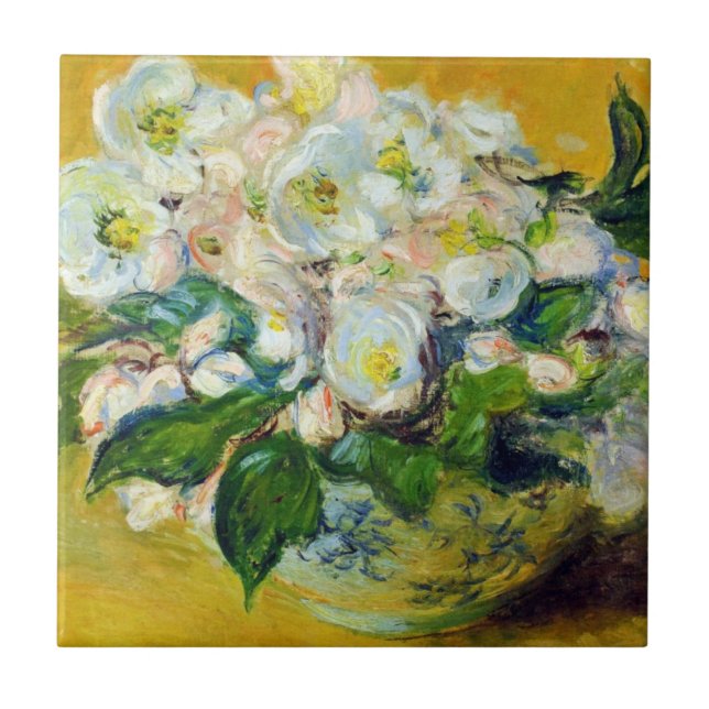Carreau Roses de Noël (par Claude Monet) (Devant)