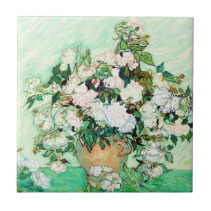 Carreau Roses par Vincent van Gogh