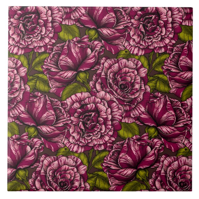 Carreau Roses pour vous (Devant)