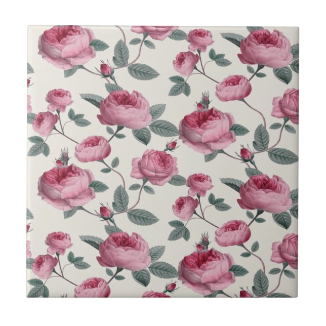 Carreau Roses roses (Devant)