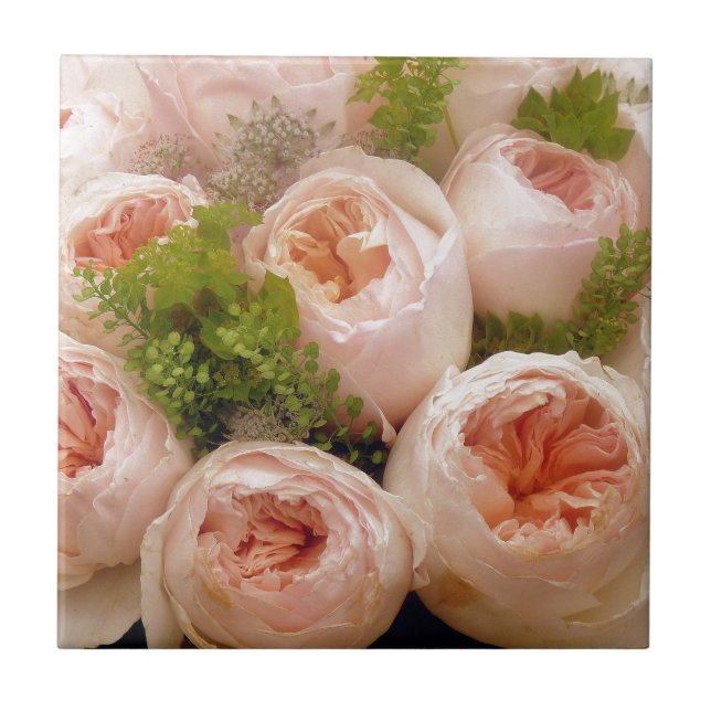 Carreau Roses roses précieuses (Devant)