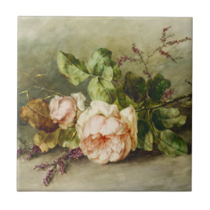 Carreau Roses Vintages par Margaretha Roosenboom