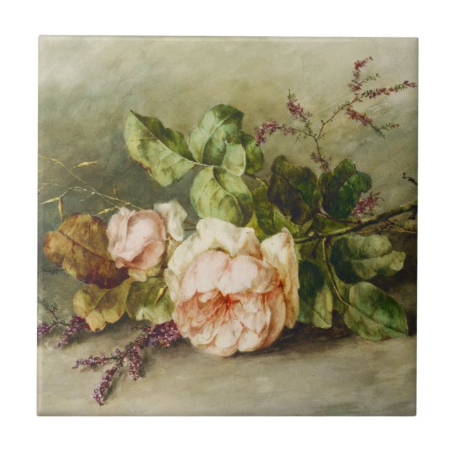 Carreau Roses Vintages par Margaretha Roosenboom (Devant)
