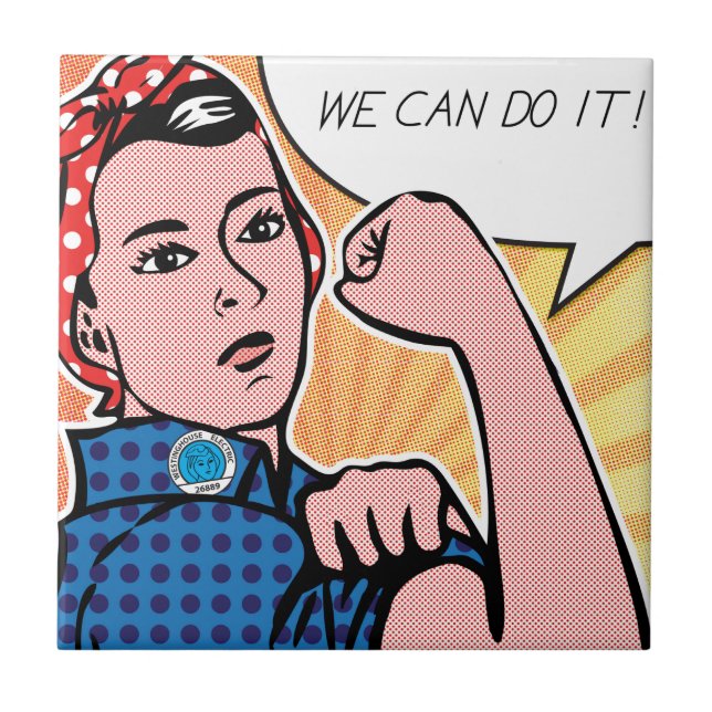 Carreau Rosie le rivoir nous pouvons le faire ! Points (Devant)