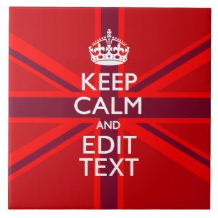 Carreau Rouge Bourgogne Gardez Le Calme Votre Texte Union 