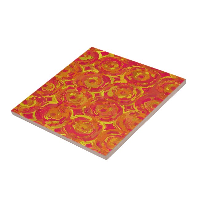 Carreau Rouge et jaune (Côté)