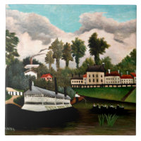 Rousseau - Le Bateau de Blanchisserie, peinture po