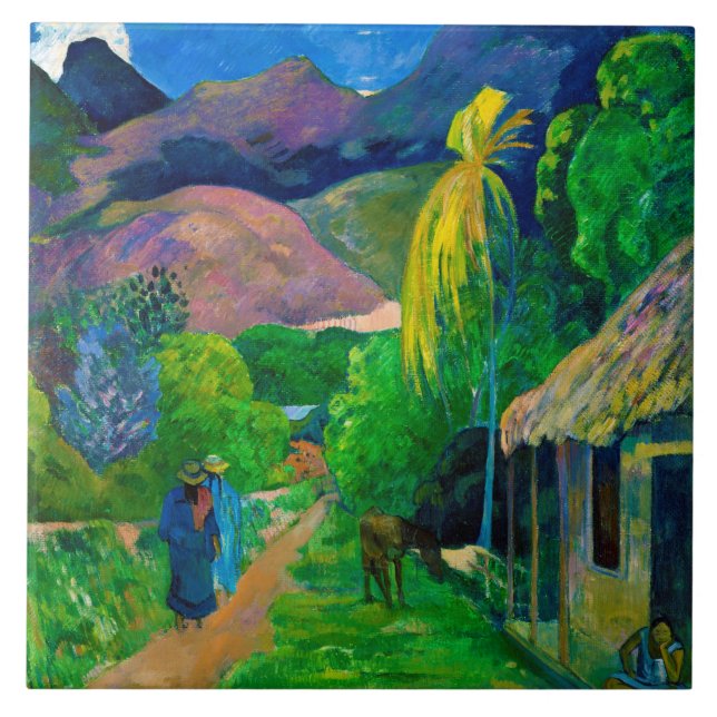 Carreau Route de Tahiti, Gauguin (Devant)