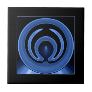 Carreau Royal Blue Art Abstrait contemporain