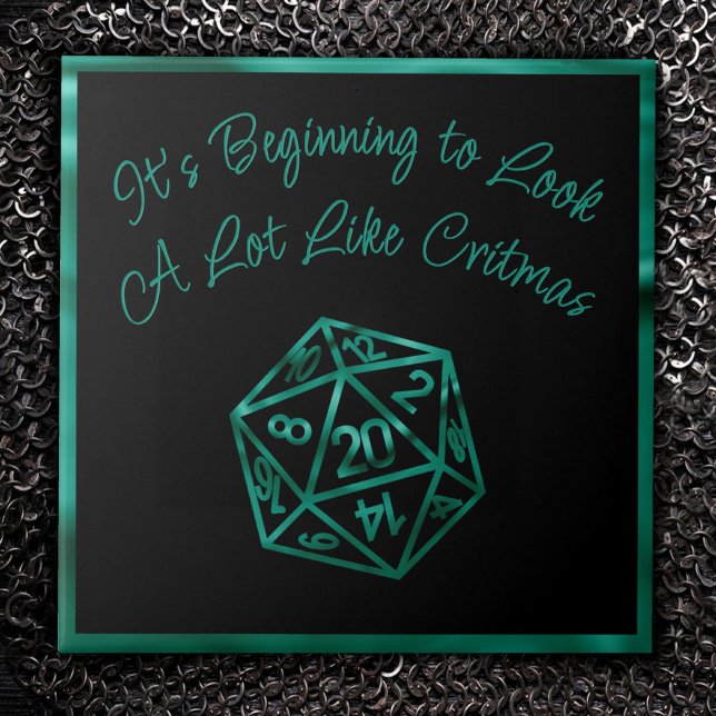 Carreau RPG Critmas | Lime Green Tabletop Role Player Dice (Créateur téléchargé)
