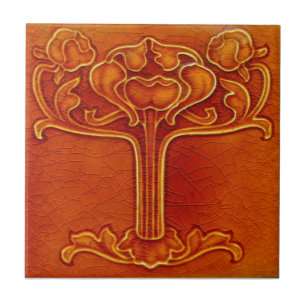 Carreau RT023 Tuile de reproduction d'antiquités Faux-Rel