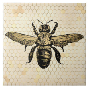 Carreau Ruche Rustique Or Nid d'Abeille