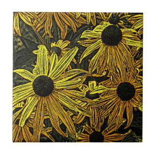 CARREAU RUDBECKIA