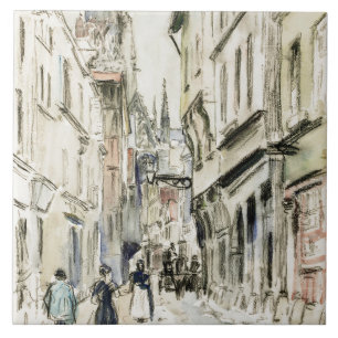 Carreau Rue Damiette, Rouen (vers 1884) par Camille Pissar