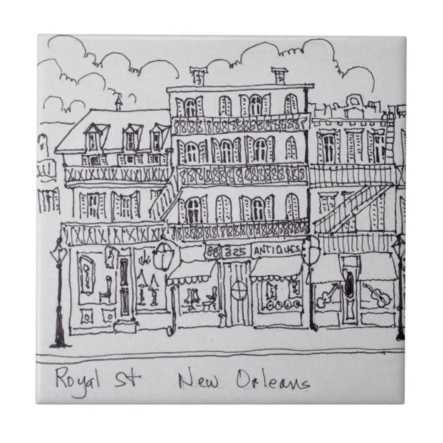 Carreau Rue royale| Nouvelle-Orléans, Louisiane (Devant)